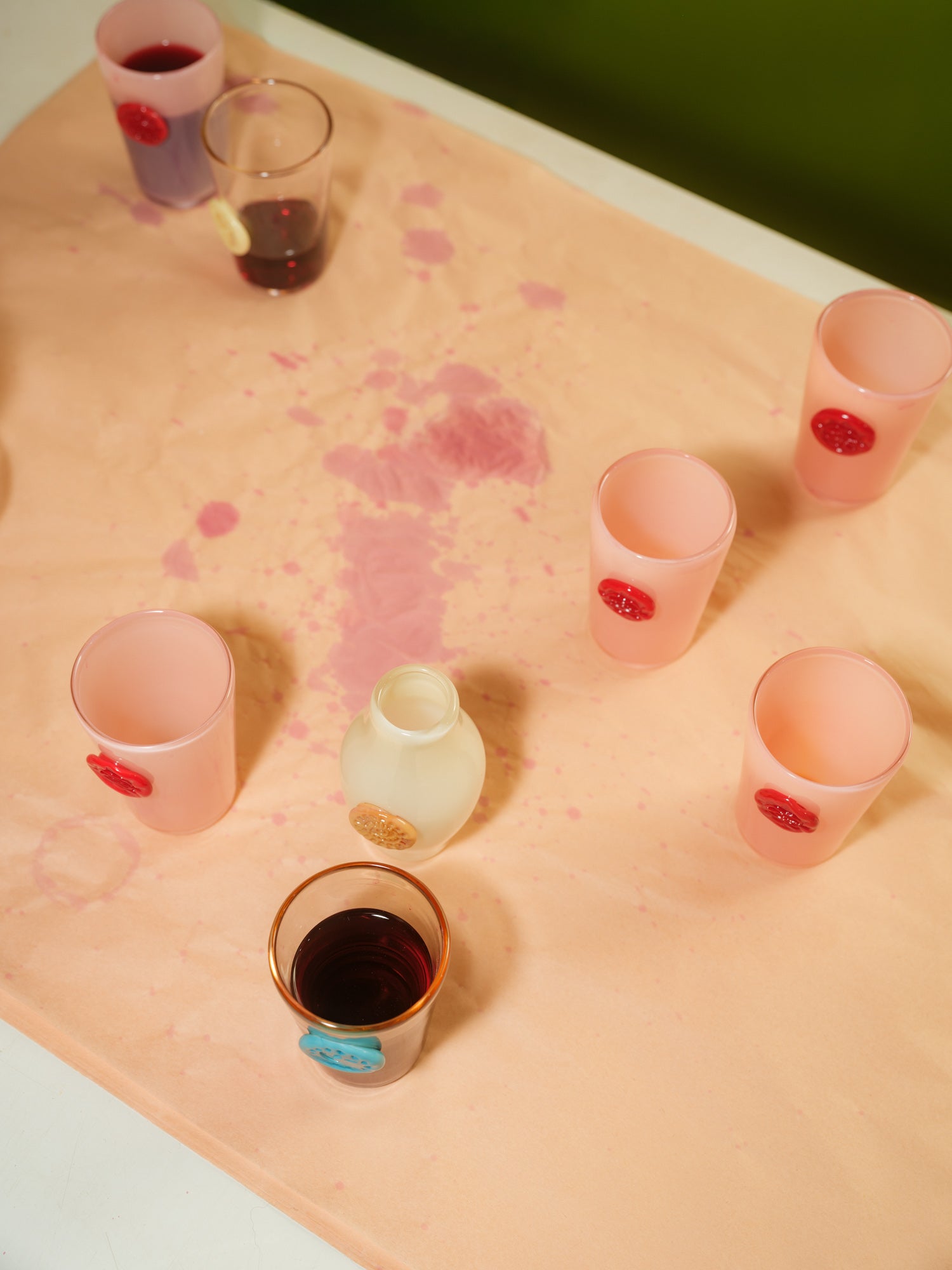 Monogram Glass - set of two